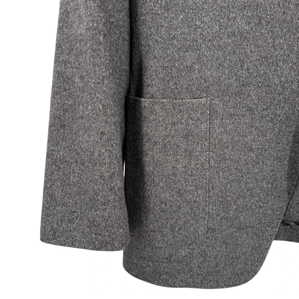 IBIZA Mens 46L Wool Cashmere‎ Blend Blazer Jacket Gray